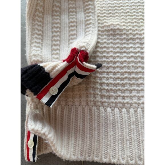 THOM BROWNE: Men's Wool Funmix Chunky Crewneck - 1 - Picture 7 of 7